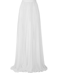 Белая длинная юбка от Elie Saab
