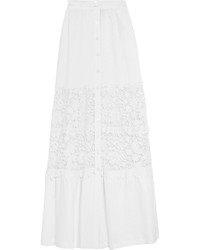 Белая длинная юбка от Miguelina