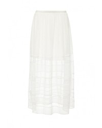 Белая длинная юбка от Sela