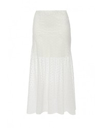 Белая длинная юбка