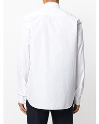 Мужская белая классическая рубашка в вертикальную полоску от Maison Margiela