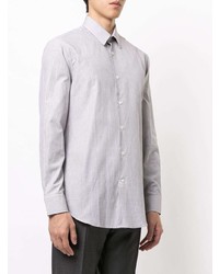 Мужская белая классическая рубашка в клетку от Gieves & Hawkes