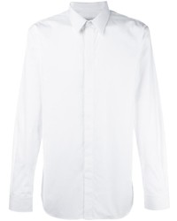 Мужская белая классическая рубашка с принтом от Givenchy