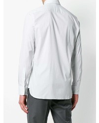 Мужская белая классическая рубашка с принтом от Z Zegna