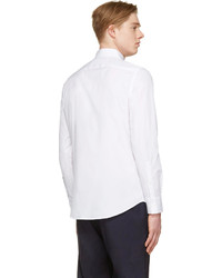 Мужская белая классическая рубашка с принтом от Marni