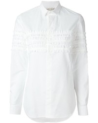 Женская белая классическая рубашка с рюшами от EACH X OTHER