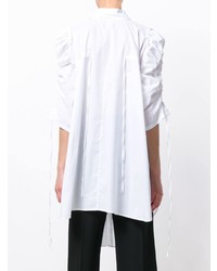 Женская белая классическая рубашка с рюшами от Ann Demeulemeester