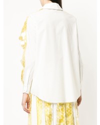 Женская белая классическая рубашка с украшением от Huishan Zhang