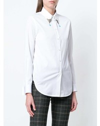Женская белая классическая рубашка с украшением от Calvin Klein 205W39nyc