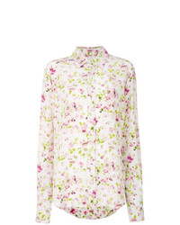 Женская белая классическая рубашка с цветочным принтом от Faith Connexion