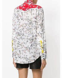 Женская белая классическая рубашка с цветочным принтом от Rag & Bone