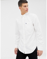 Мужская белая классическая рубашка от Abercrombie & Fitch