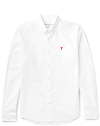 Мужская белая классическая рубашка от Ami