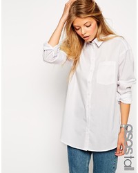 Женская белая классическая рубашка от Asos