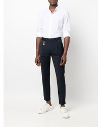 Мужская белая классическая рубашка от Manuel Ritz