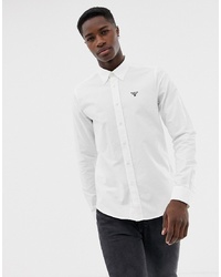 Мужская белая классическая рубашка от Barbour Beacon