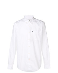 Мужская белая классическая рубашка от Barbour