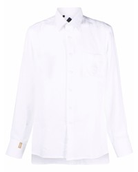 Мужская белая классическая рубашка от Billionaire