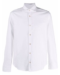 Мужская белая классическая рубашка от Boglioli