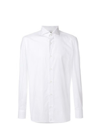 Мужская белая классическая рубашка от Borrelli