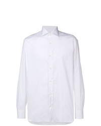 Мужская белая классическая рубашка от Borrelli