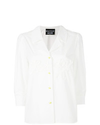 Женская белая классическая рубашка от Boutique Moschino