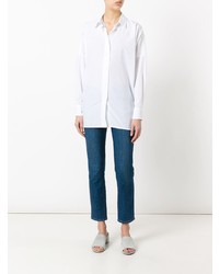 Женская белая классическая рубашка от Hache