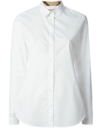 Женская белая классическая рубашка от Burberry