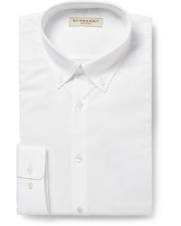 Мужская белая классическая рубашка от Burberry