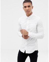 Мужская белая классическая рубашка от Burton Menswear