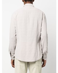 Мужская белая классическая рубашка от Barena