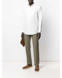 Мужская белая классическая рубашка от Massimo Alba