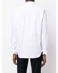 Мужская белая классическая рубашка от Canali