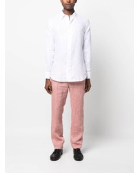 Мужская белая классическая рубашка от Etro