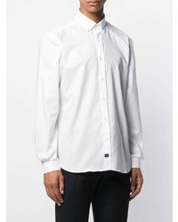 Мужская белая классическая рубашка от Fay