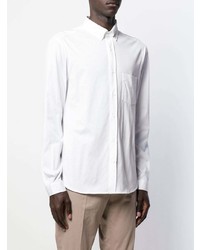 Мужская белая классическая рубашка от Brunello Cucinelli