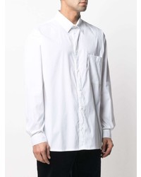 Мужская белая классическая рубашка от YMC