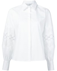 Женская белая классическая рубашка от Carolina Herrera