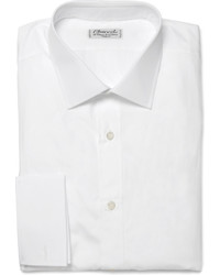 Мужская белая классическая рубашка от Charvet