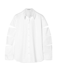 Женская белая классическая рубашка от Christopher Kane