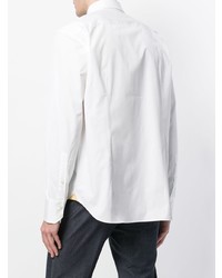 Мужская белая классическая рубашка от Billionaire