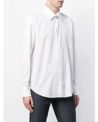 Мужская белая классическая рубашка от Billionaire