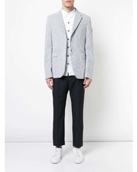 Мужская белая классическая рубашка от Moncler