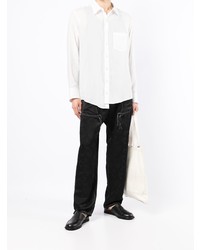 Мужская белая классическая рубашка от Sulvam