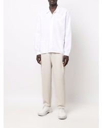 Мужская белая классическая рубашка от Ferrari