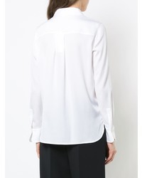 Женская белая классическая рубашка от Vince