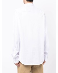 Мужская белая классическая рубашка от Armani Exchange