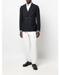 Мужская белая классическая рубашка от Borrelli