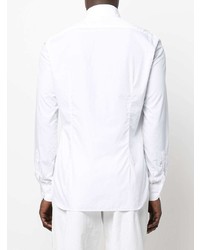 Мужская белая классическая рубашка от Borrelli