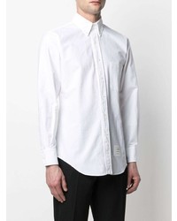 Мужская белая классическая рубашка от Thom Browne